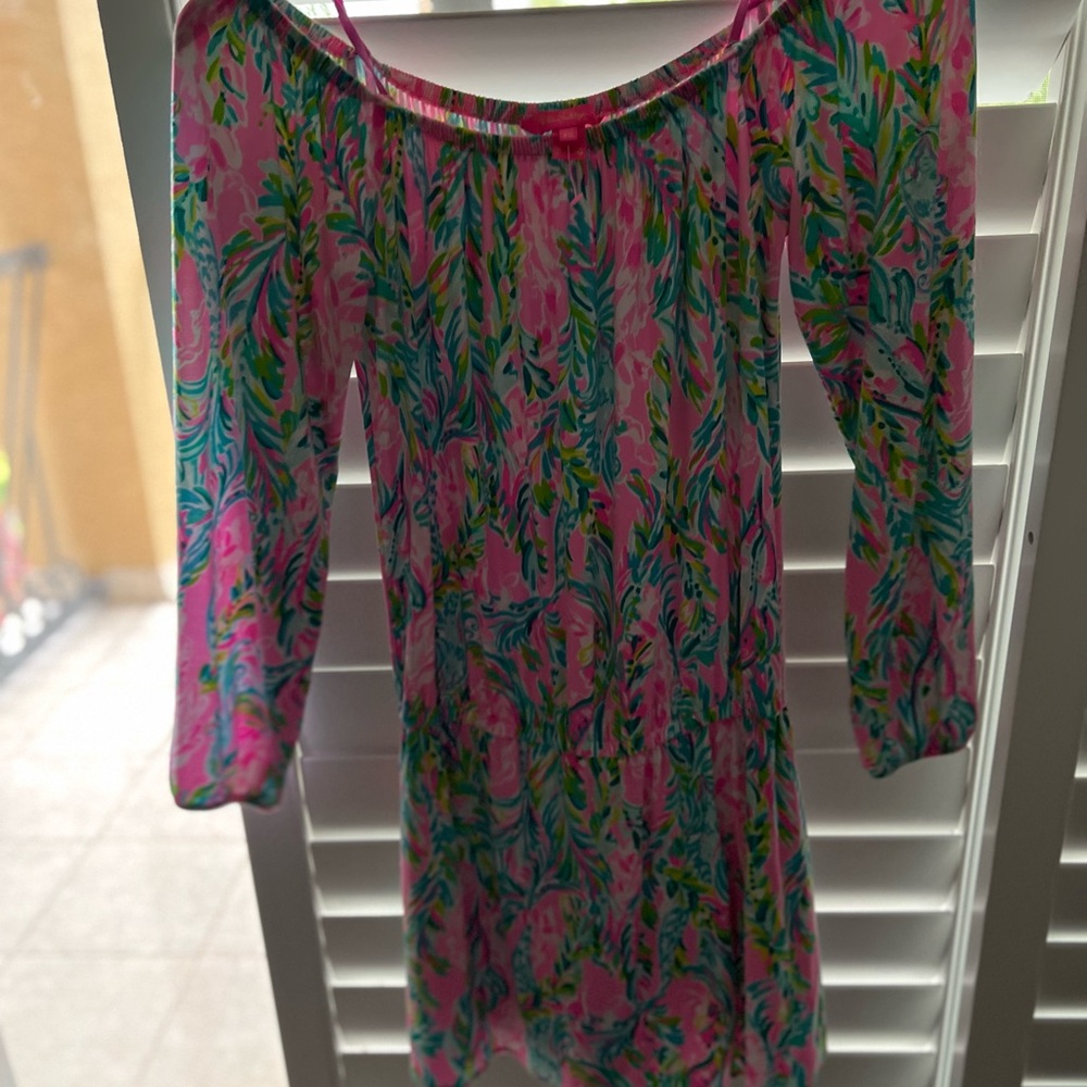 Lilly Pulitzer dress romper XS mint condition like new - Picture 5 of 7